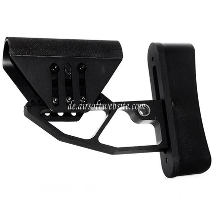 Airsoft Website Leichtgewichtiger verstellbarer Schaft Geeignet für M4 M16 Serie AEG Gewehre Schwarz