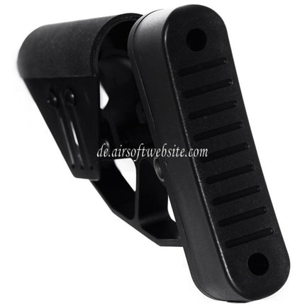 Airsoft Website Leichtgewichtiger verstellbarer Schaft Geeignet für M4 M16 Serie AEG Gewehre Schwarz