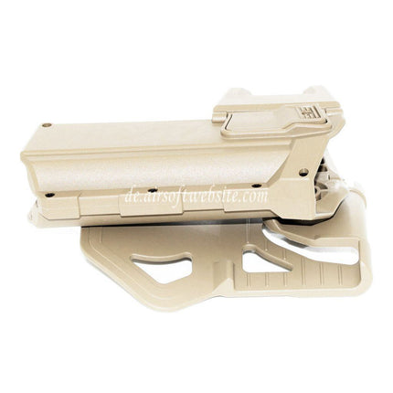 Airsoft Website Polymer Hartschalenkoffer Beweglich Halfter Geeignet für G17 G18C G19 Pistolen Airsoft