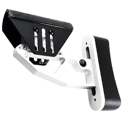 Airsoft Website Leichtgewichtiger verstellbarer Schaft Geeignet für M4 M16 Serie AEG Gewehre Schwarz/Silber