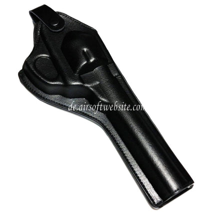 AIRSOFT WEBSITE Kunstleder Lang Stil Revolver Pistolenholster Schwarz