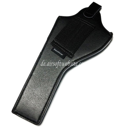 AIRSOFT WEBSITE Kunstleder Lang Stil Revolver Pistolenholster Schwarz