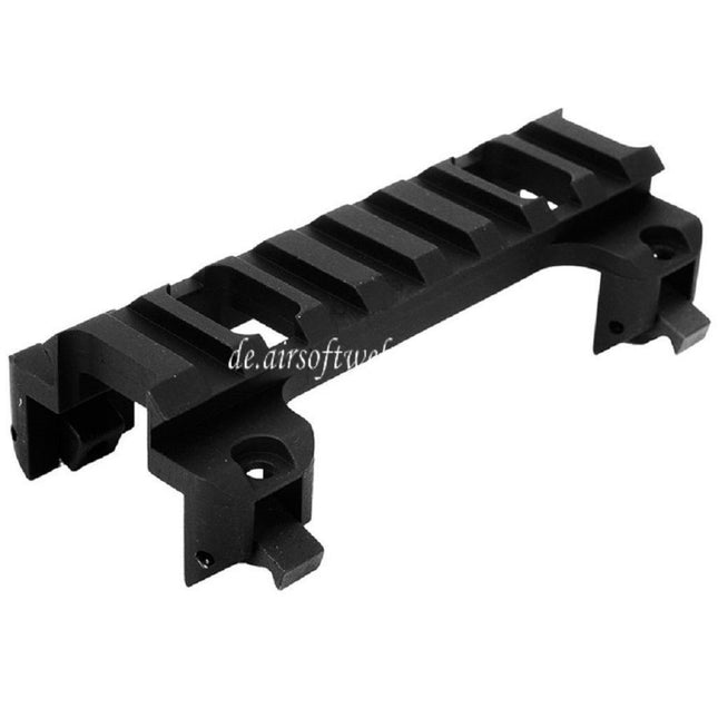 CYMA Metall Weaver 20mm Zielfernrohrmontagesockel Geeignet für CYMA / Tokyo Marui MP5 G3 Serie AEG Gewehre Airsoft Schwarz