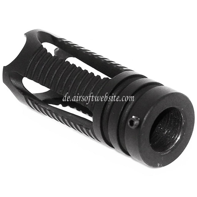 APS Phantom Muzzle Mündungsfeuerdämpfer Geeignet für -14mm CCW Gegen den Uhrzeigersinn Lauf Gewehre Airsoft Schwarz