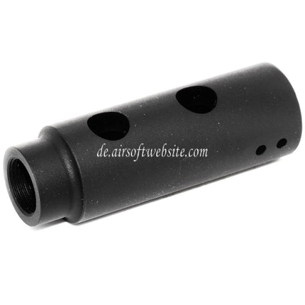 APS Mini Y Comp Muzzle Mündungsfeuerdämpfer Geeignet für +14mm CW Rechtsgewinde Lauf Gewehre Airsoft Schwarz