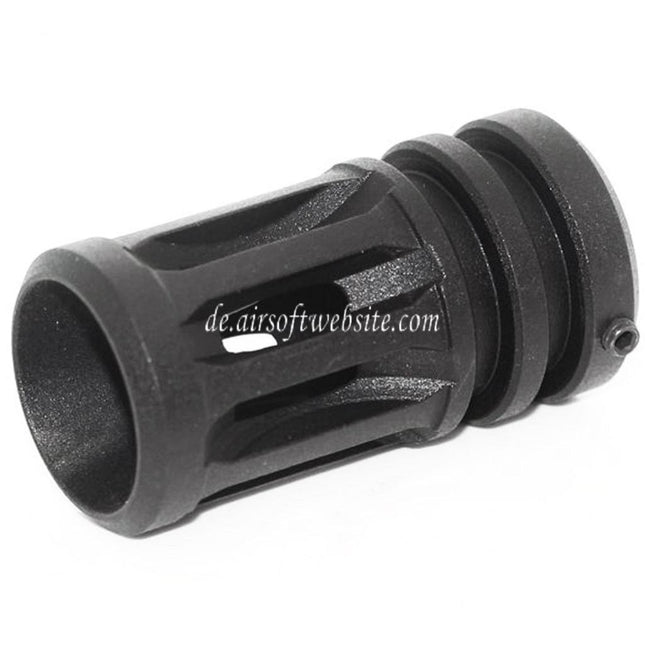 APS Bird Cage Muzzle Mündungsfeuerdämpfer Geeignet für -14mm CCW Gegen den Uhrzeigersinn Lauf Gewehre Airsoft Schwarz