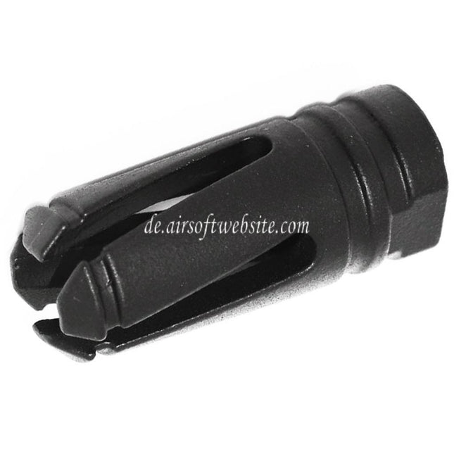 APS Vortex Muzzle Mündungsfeuerdämpfer Geeignet für -14mm CCW Gegen den Uhrzeigersinn Lauf Gewehre Airsoft Schwarz
