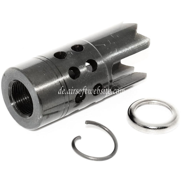 APS Rebar Cutter Mündungsfeuerdämpfer Geeignet für +14mm CW Rechtsgewinde Lauf Gewehre Airsoft