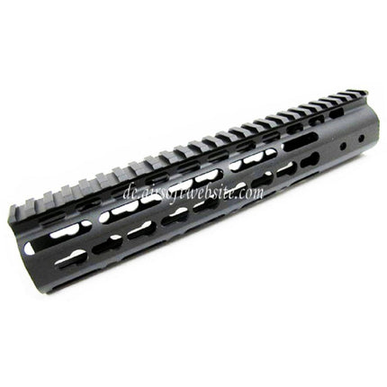 Airsoft Website CNC Aluminum 10 Zoll RAS Handguard Keymod Rail System Geeignet für M4 M16 AEG Serie Gewehre Schwarz