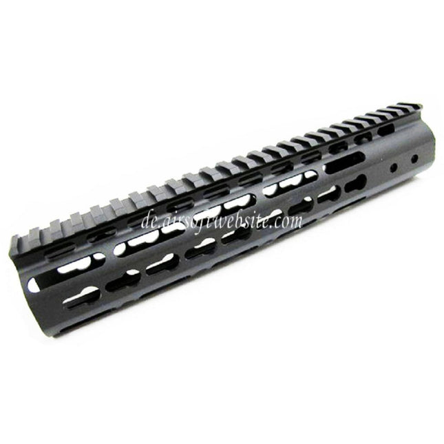 Airsoft Website CNC Aluminum 10 Zoll RAS Handguard Keymod Rail System Geeignet für M4 M16 AEG Serie Gewehre Schwarz