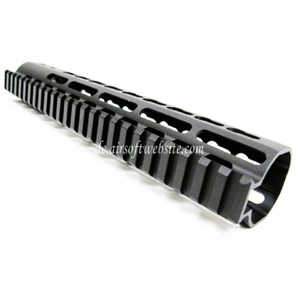 Airsoft Website CNC Aluminum 10 Zoll RAS Handguard Keymod Rail System Geeignet für M4 M16 AEG Serie Gewehre Schwarz