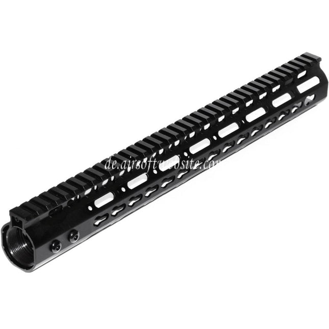 Airsoft Website CNC Aluminum 15 Zoll Keymod RAS Handschutz Schienen System Geeignet für M4 M16 Serie AEG Gewehre Schwarz