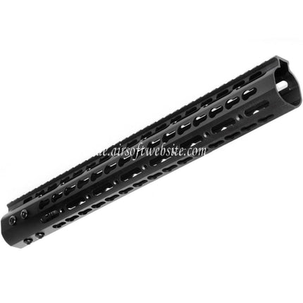 Airsoft Website CNC Aluminum 15 Zoll Keymod RAS Handschutz Schienen System Geeignet für M4 M16 Serie AEG Gewehre Schwarz