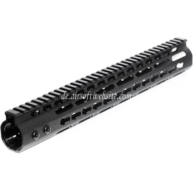 Airsoft Website CNC Aluminum 13.5 Zoll Keymod RAS Handschutz Schienen System Geeignet für M4 M16 Serie AEG Gewehre Schwarz