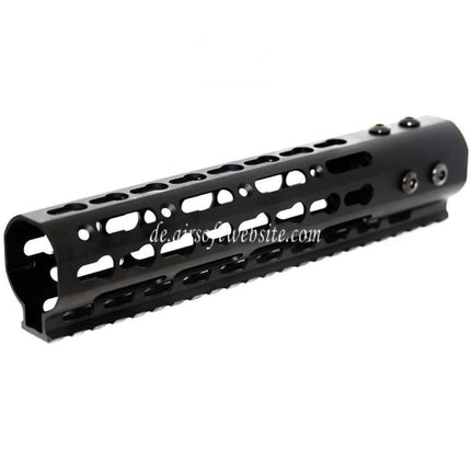Airsoft Website CNC Aluminum 9 Zoll Keymod Handschutz Schienen System Geeignet für M4 M16 Serie AEG Gewehre Schwarz