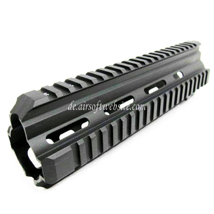 Airsoft Website CNC Aluminum 10.5 Zoll RAS Handschutz Schienen System Geeignet für 416 Serie AEG GBB Gewehre Schwarz