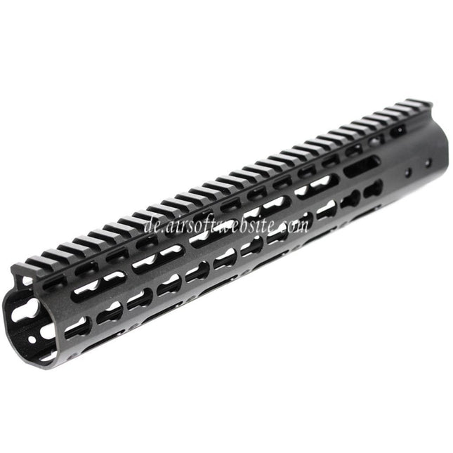 Airsoft Website CNC Aluminum 12 Zoll Keymod RAS Handschutz Schienen System Geeignet für M4 M16 Serie AEG Gewehre Schwarz