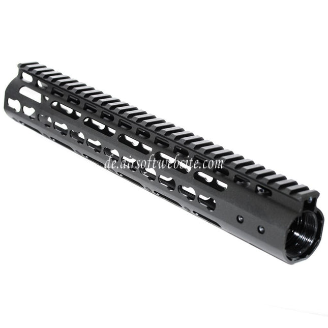 Airsoft Website CNC Aluminum 12 Zoll Keymod RAS Handschutz Schienen System Geeignet für M4 M16 Serie AEG Gewehre Schwarz