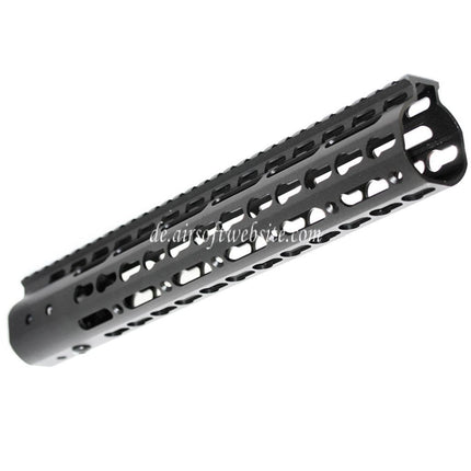 Airsoft Website CNC Aluminum 12 Zoll Keymod RAS Handschutz Schienen System Geeignet für M4 M16 Serie AEG Gewehre Schwarz