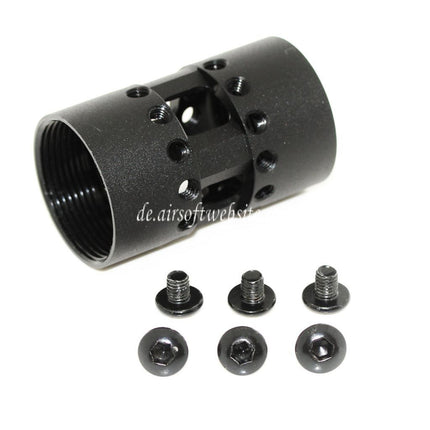Airsoft Website CNC Aluminum 12 Zoll Keymod RAS Handschutz Schienen System Geeignet für M4 M16 Serie AEG Gewehre Schwarz