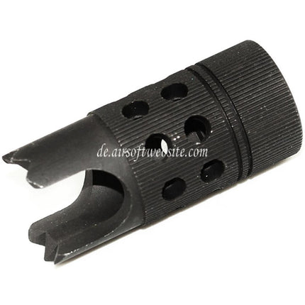 Airsoft Website Rebar Cutter Stahl Mündungsfeuerdämpfer Geeignet für -14mm CCW Gegen den Uhrzeigersinn Lauf Gewehre Airsoft Schwarz