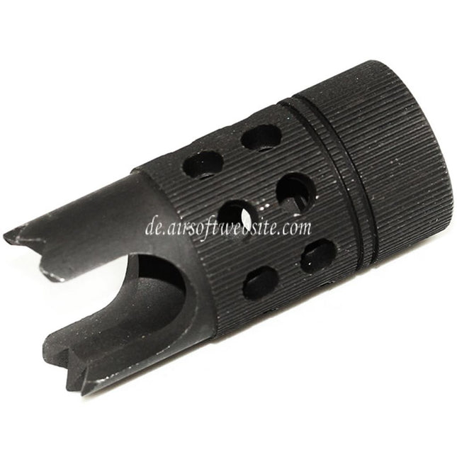 Airsoft Website Rebar Cutter Stahl Mündungsfeuerdämpfer Geeignet für -14mm CCW Gegen den Uhrzeigersinn Lauf Gewehre Airsoft Schwarz