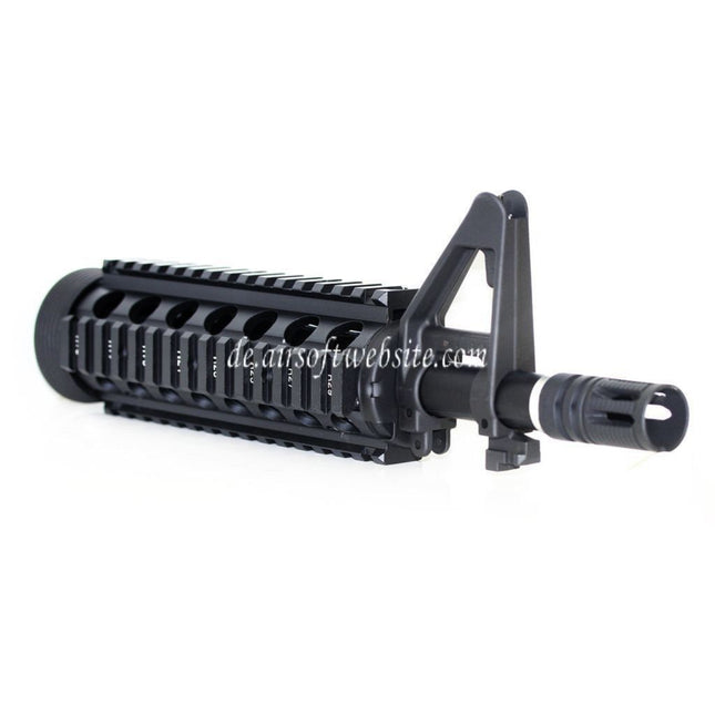 E&C CNC Aluminum RAS vordere Set Handschutz Schienen System mit 9.5 Zoll Outer Barrel Geeignet für M4CQB AEG Gewehre Airsoft Schwarz