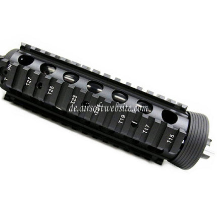 E&C CNC Aluminum RAS vordere Set Handschutz Schienen System mit 9.5 Zoll Outer Barrel Geeignet für M4CQB AEG Gewehre Airsoft Schwarz