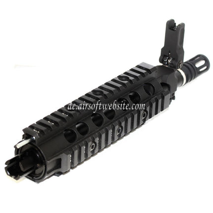E&C CNC Aluminum RAS vordere Set Handschutz Schienen System Geeignet für SR16 M4 M16 Serie AEG Gewehre Airsoft Schwarz
