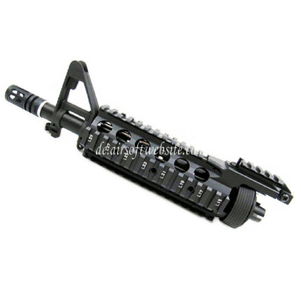 E&C CNC Aluminum RIX RAS vordere Set Handschutz Schienen System mit 9.5 Zoll Outer Barrel Geeignet für M4 M16 Serie AEG Gewehre Airsoft Schwarz