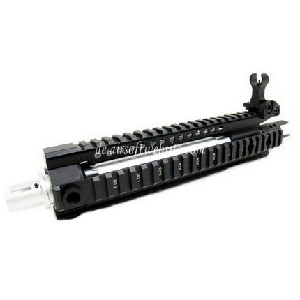 E&C CNC Aluminum MK110 RAS vordere Set Handschutz Schienen System mit 9.5 Zoll Outer Barrel Geeignet für M4 M16 M4A1 Serie AEG Gewehre Airsoft Schwarz