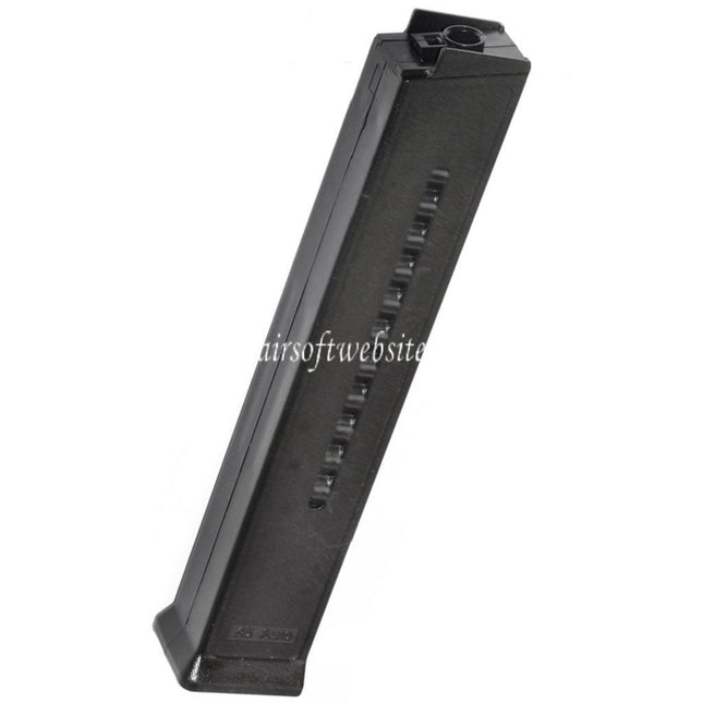 AIRSOFT WEBSITE 110rd Mid-Cap Magazin Geeignet für H&K Umarex UMP Serie AEG Gewehre Schwarz