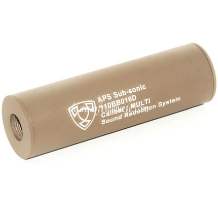 APS 110mm Aluminum Schalldämpfer Laufverlängerungsrohr -14mm CCW Gegen den Uhrzeigersinn / +14mm CW Rechtsgewinde