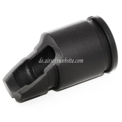 CYMA AKM Slant Metall Mündungsfeuerdämpfer Geeignet für -14mm CCW Gegen den Uhrzeigersinn Lauf Gewehre Airsoft Schwarz