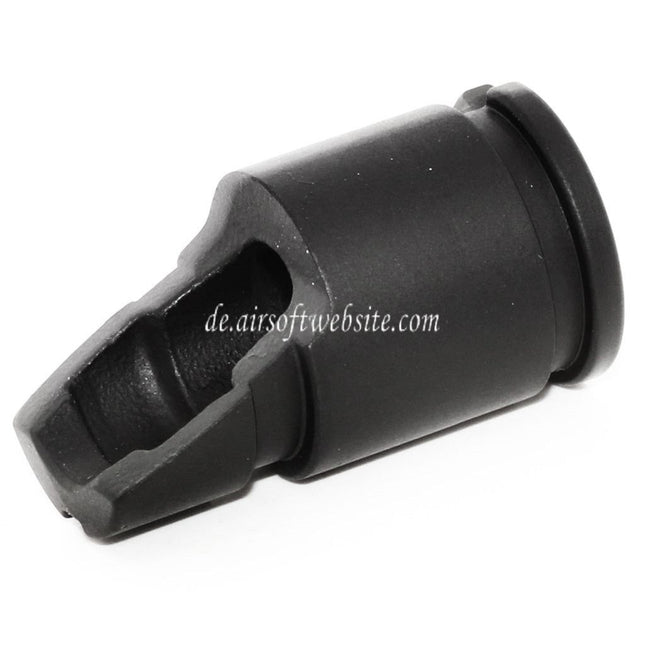 CYMA AKM Slant Metall Mündungsfeuerdämpfer Geeignet für -14mm CCW Gegen den Uhrzeigersinn Lauf Gewehre Airsoft Schwarz