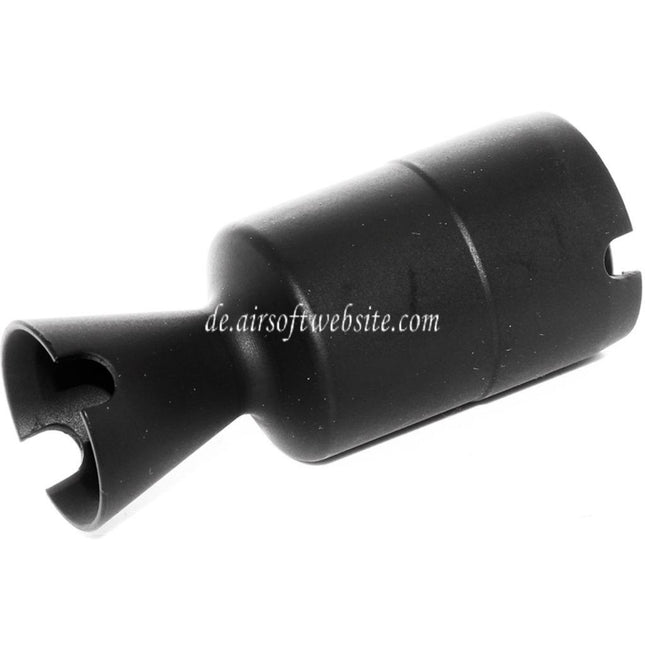 CYMA AKS74U Metall Mündungsfeuerdämpfer Geeignet für -14mm CCW Gegen den Uhrzeigersinn Lauf Gewehre Airsoft Schwarz