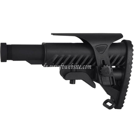APS M4A64 Shark Stil Schaft mit Backenstücksatz Geeignet für M4 M16 Serie AEG Gewehre Airsoft Schwarz