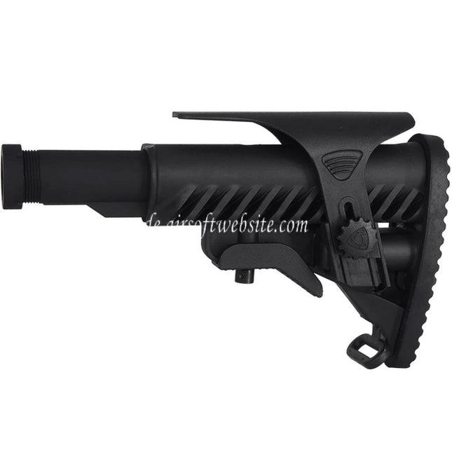 APS M4A64 Shark Stil Schaft mit Backenstücksatz Geeignet für M4 M16 Serie AEG Gewehre Airsoft Schwarz