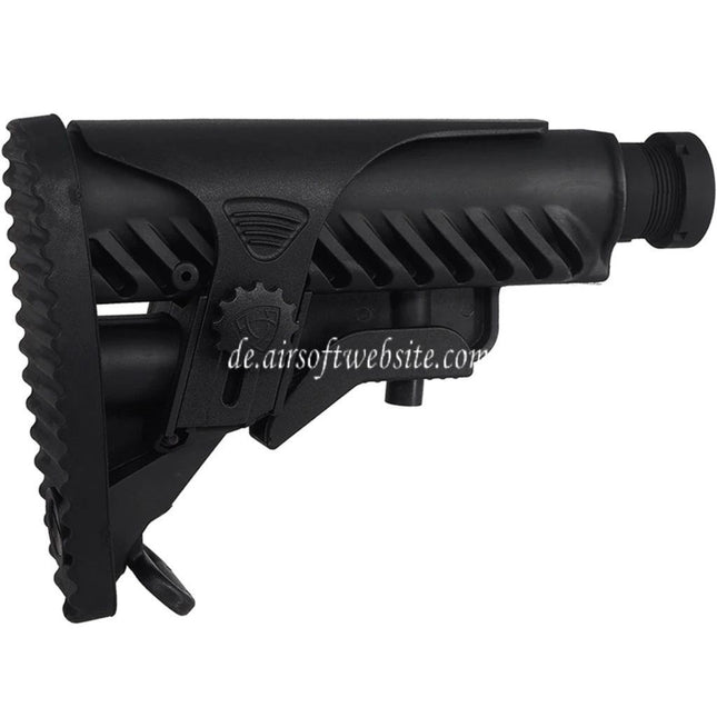 APS M4A64 Shark Stil Schaft mit Backenstücksatz Geeignet für M4 M16 Serie AEG Gewehre Airsoft Schwarz