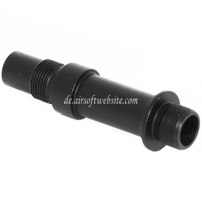 AIRSOFT WEBSITE Laufschalldämpfer Adapter -14mm CCW Gegenuhrzeigersinn Gewinde Geeignet für VZ61 Scorpion Serie AEP Gewehre