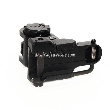 D-BOYS 300/600 Hochklappen Kimme Geeignet für 20mm Schiene Gewehre Airsoft