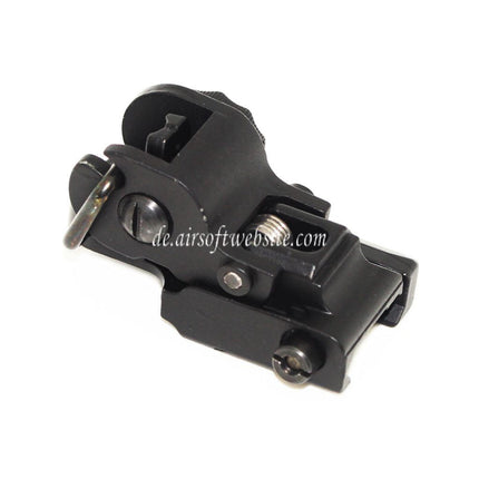 D-BOYS 300/600 Hochklappen Kimme Geeignet für 20mm Schiene Gewehre Airsoft