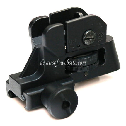 D-BOYS Taktisch CQB Dual Apertures Kimme Geeignet für 20mm Schiene Gewehre Airsoft