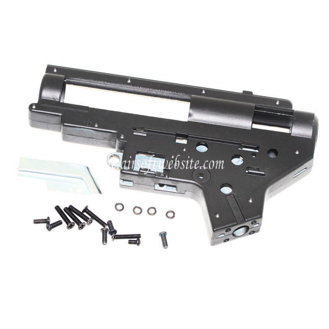 D-BOYS 7mm Lager AEG Verstärktes Getriebegehäuse Version 2 Geeignet für M4 Serie AEG Gewehre Airsoft Schwarz