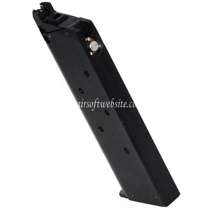 Army Armament 28rd Gas Magazin Geeignet für Kimber Warrior R27 R28 DOUBLE BELL E&C Tokyo Marui 1911 Serie GBB Pistolen Airsoft Schwarz
