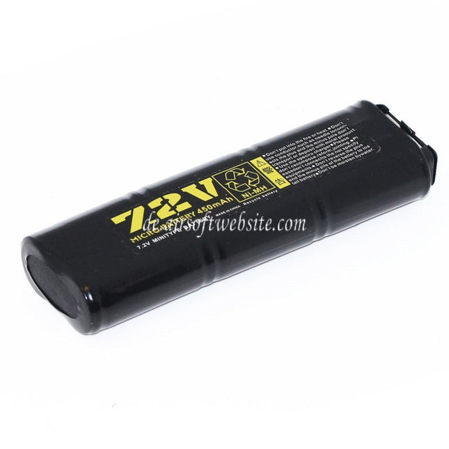 WELL 7.2V 450mAh Ni-MH Wiederaufladbare Batterie Geeignet für Vz61 / MP7 / MAC10 / R2 / R4 AEG Airsoft
