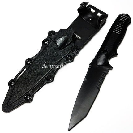 CYMA Plastik 141 Nimravus Tanto Messer (nicht scharfes weiches Gummi Fake Messer) mit Scheide