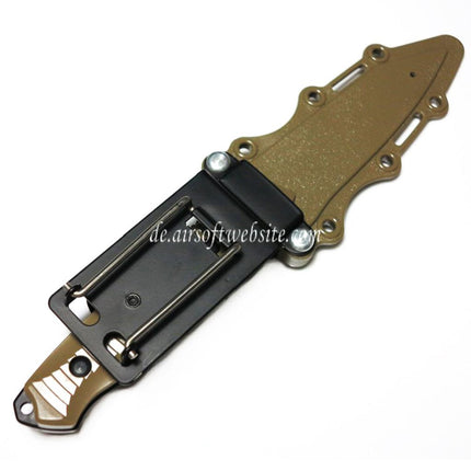 CYMA Plastik 141 Nimravus Tanto Messer (nicht scharfes weiches Gummi Fake Messer) mit Scheide