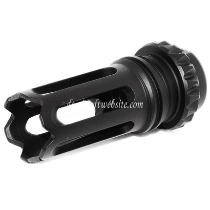 D-BOYS QD SCAR Typ Mündungsfeuerdämpfer Geeignet für -14mm CCW Gegen den Uhrzeigersinn Lauf Gewehre Airsoft Schwarz