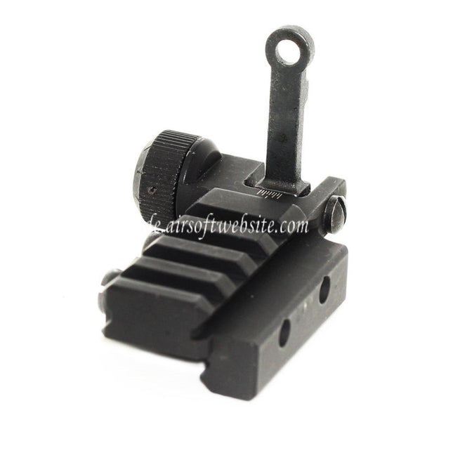 D-BOYS PDW Hochklappen Kimme Basis Geeignet für 20mm Schiene Gewehre Airsoft